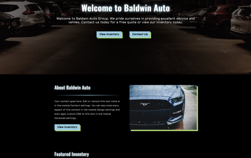 Baldwin Auto Group Eagle  Services